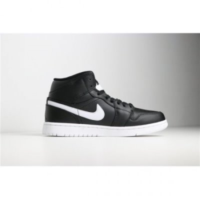 Nike Erkek Air Jordan 1 Mid Siyah Basketbol Ayakkabısı Türkiye - VG743QCN